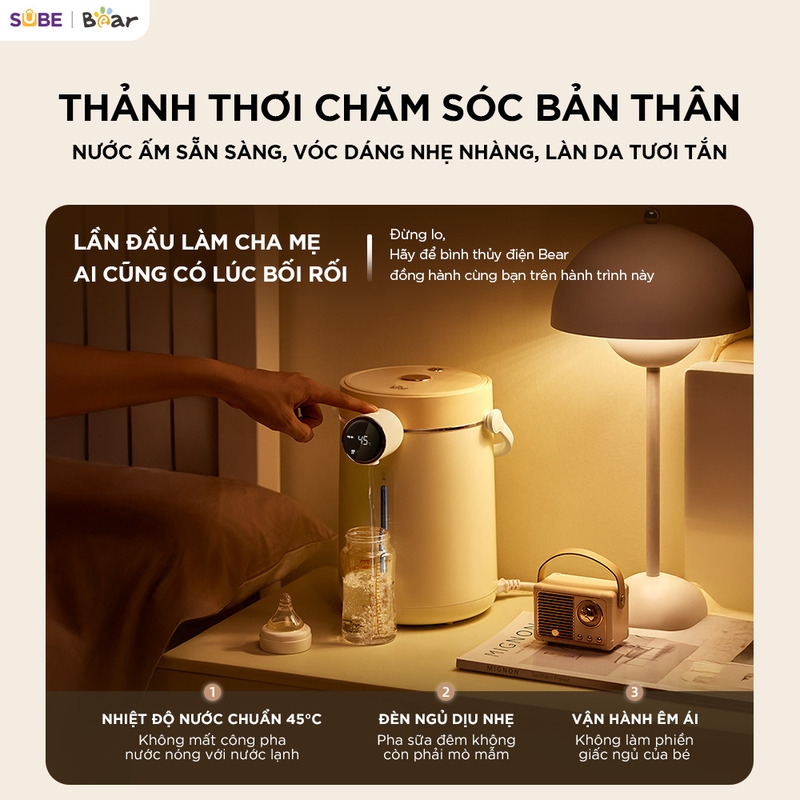 [SALE 20/10] Bình thuỷ điện Bear 3L EWB-5H30C60